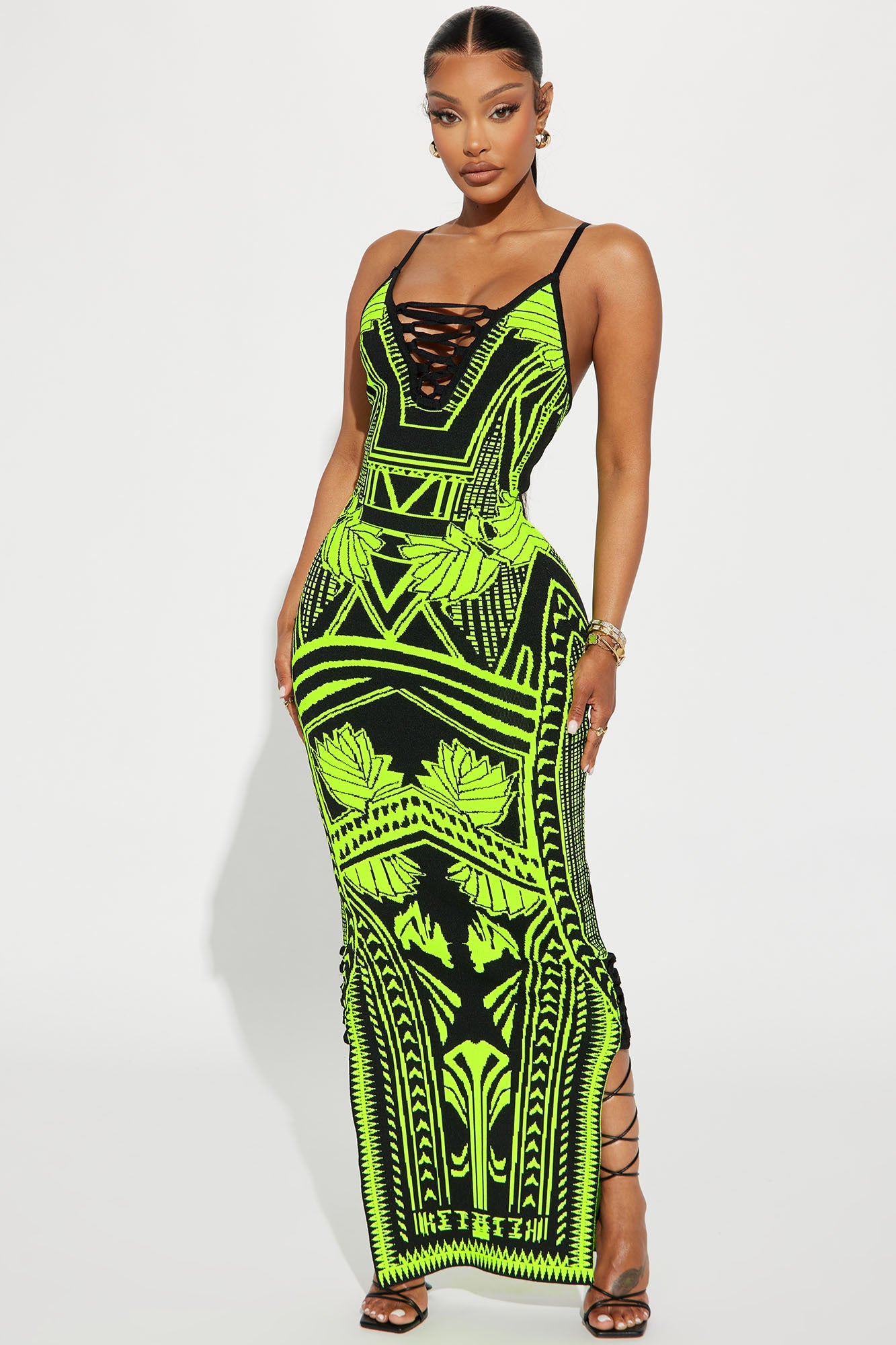 Lime bandage hot sale dress