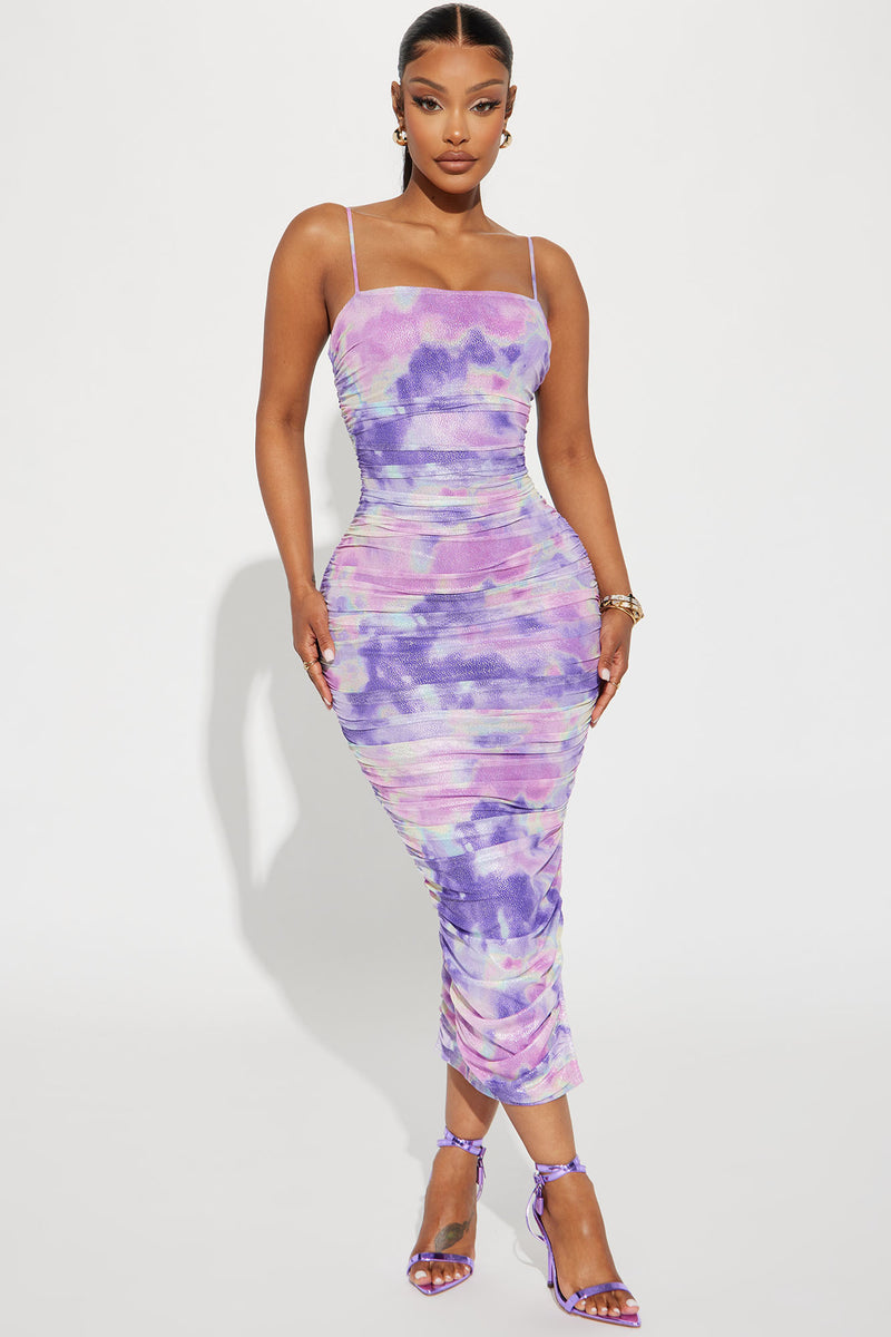 The Hamptons Mesh Midi Dress - Lavender | Fashion Nova, Dresses ...