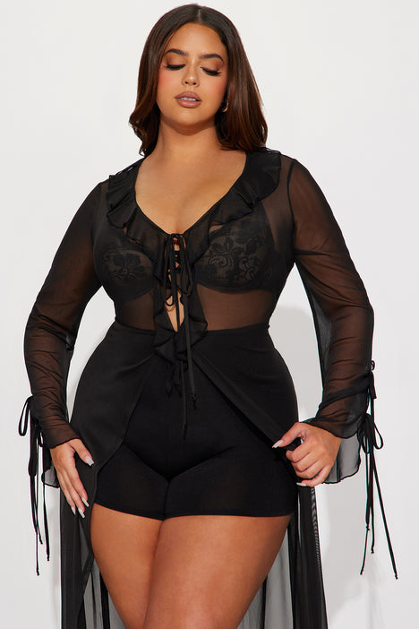 Theo Maxi Romper Black