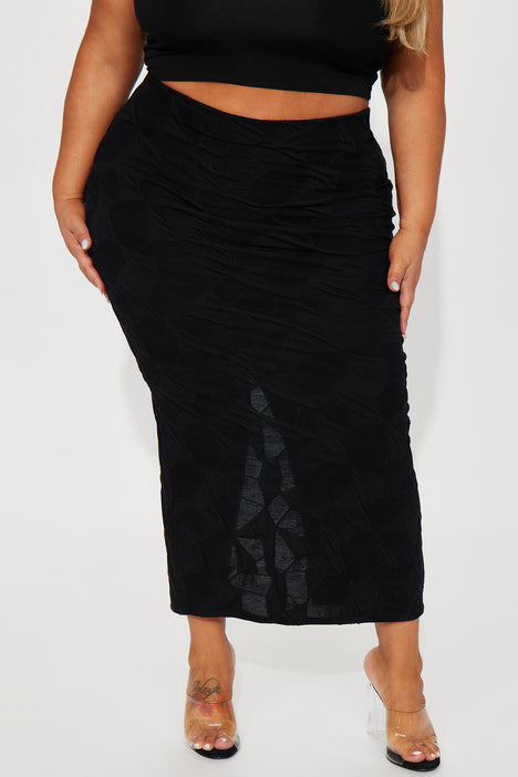 Black maxi cheap skirt size 20