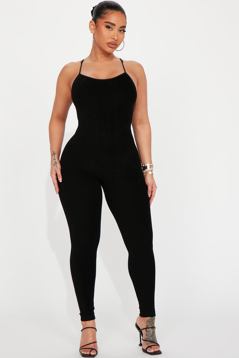 Rayna Terry Cloth Seamless Jumpsuit - Black | Fashion Nova, Jumpsuits ...