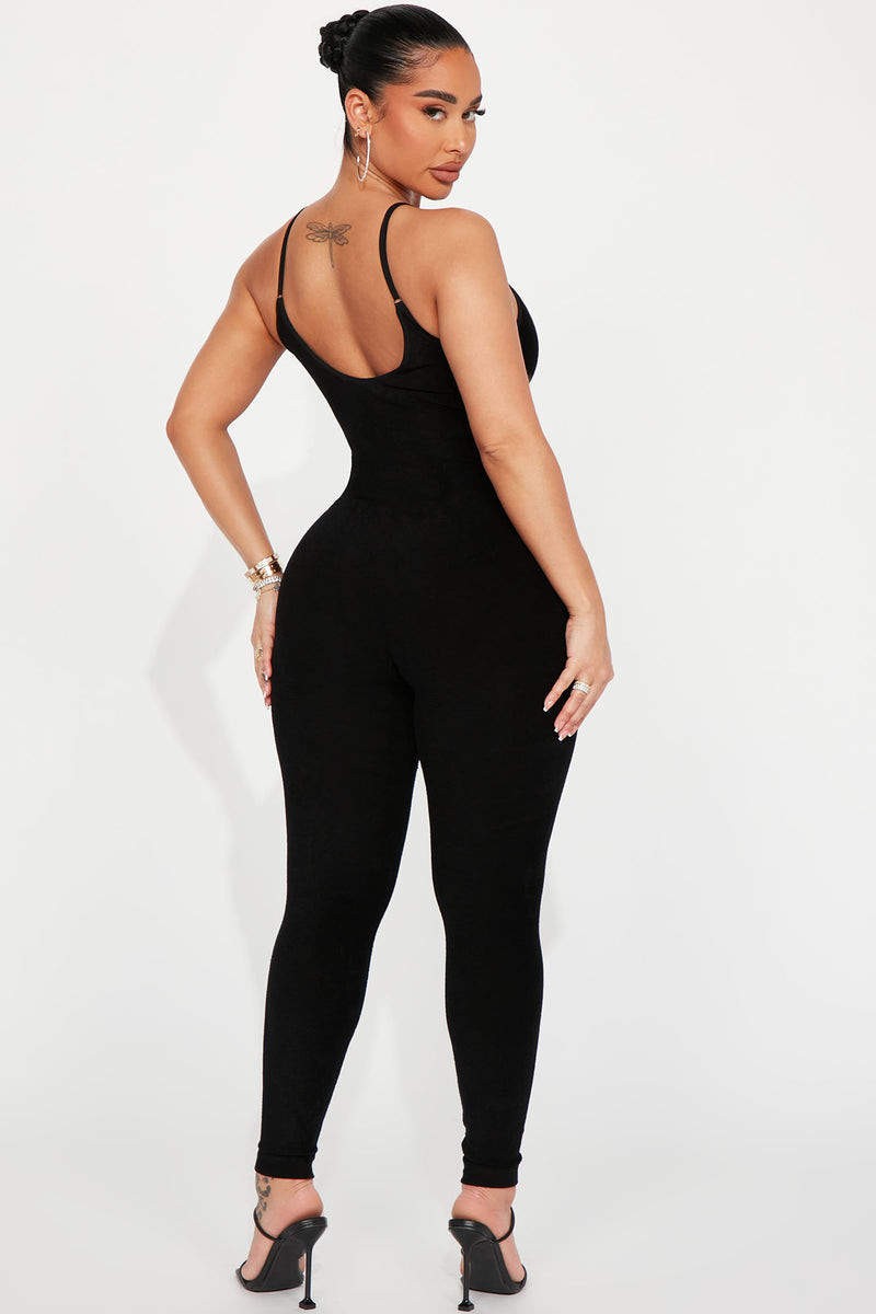 Rayna Terry Cloth Seamless Jumpsuit - Black | Fashion Nova, Jumpsuits ...