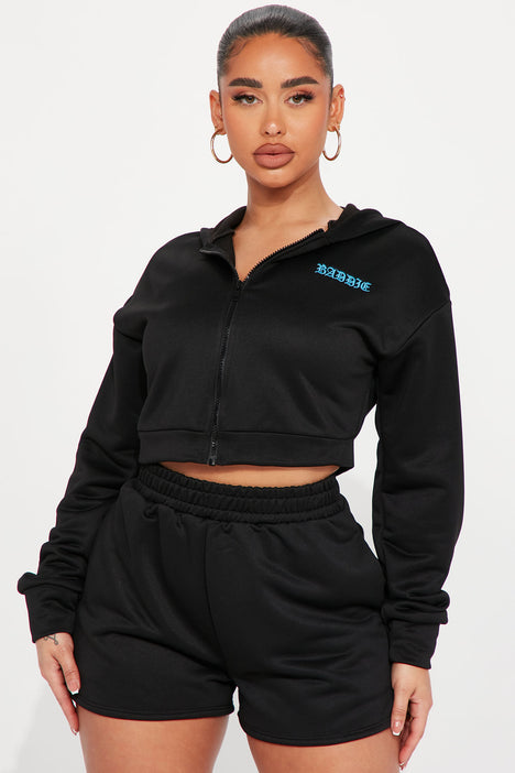 Baddies Club Lounge Short Set Black Fashion Nova Matching