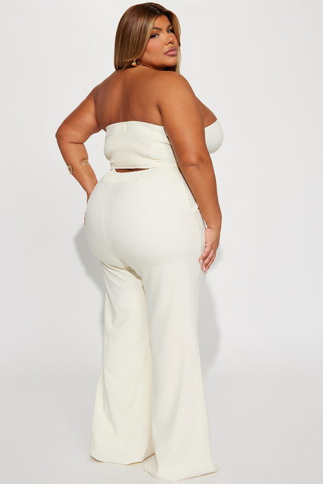 Plus size cream deals pantsuit