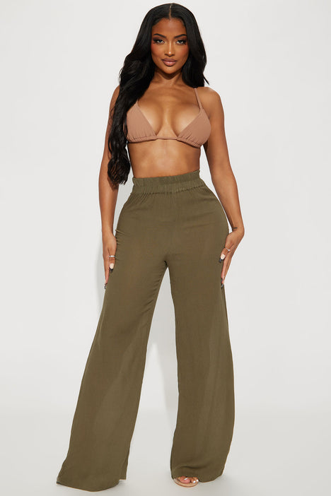Wide leg swim cover up pants hotsell