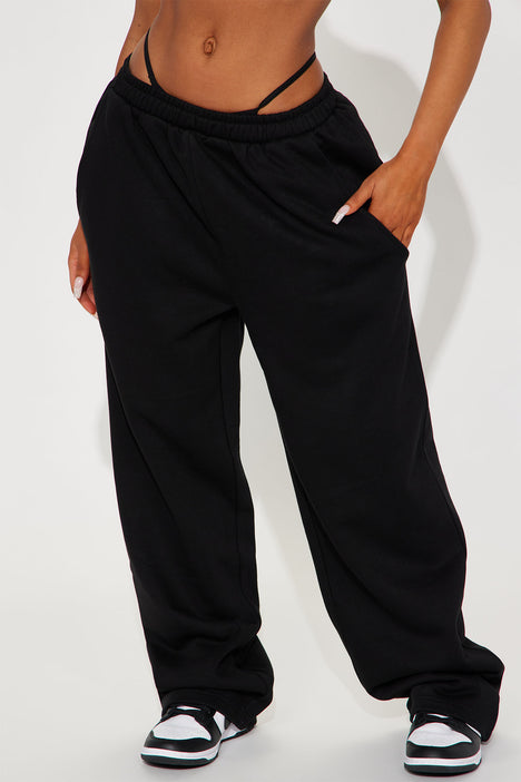 Black sweatpants outlet fashion nova