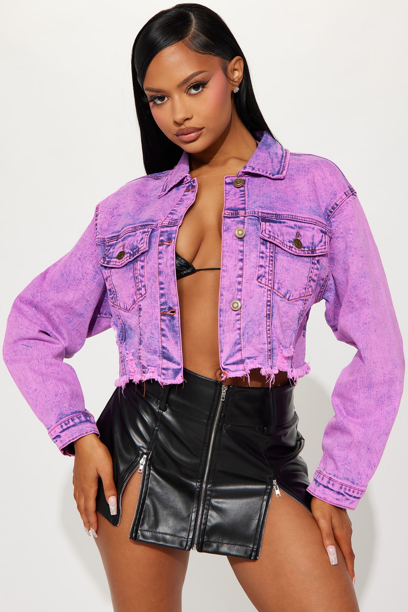 Fashion nova cheap ripped jean jacket