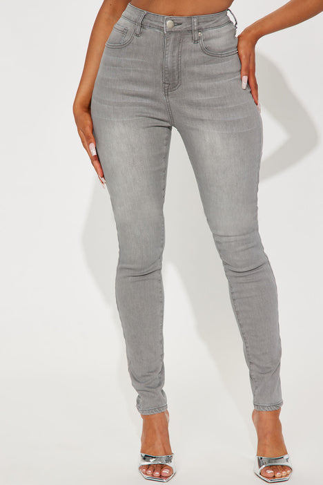 Grey fashion nova jeans online