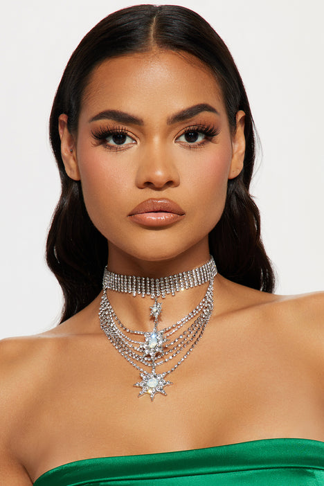 Celestial top layered necklace