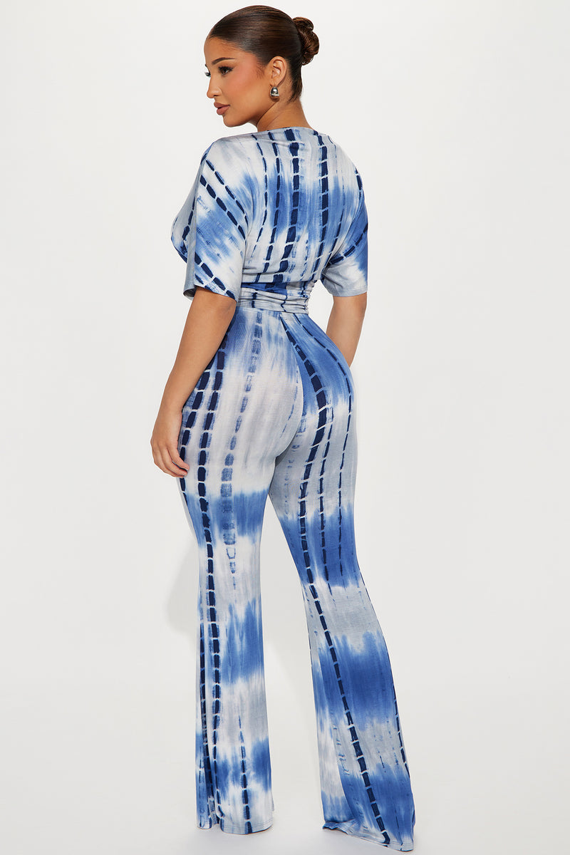 Come Again Tie Dye Pant Set - Navy/combo | Fashion Nova, Matching Sets ...