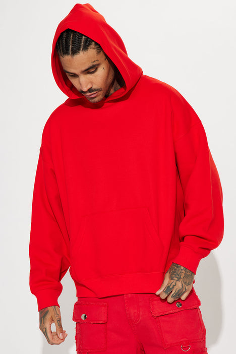 Tyson Oversized Heavyweight Hoodie Red
