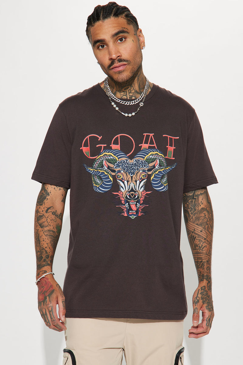 Goat Te American GOAT Short Sleeve Tee - Brown | Fashion Nova, Mens Graphic ...