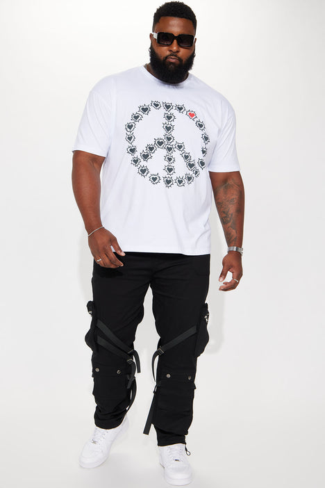 Straight With It Buckle Strap Cargo Pants Black