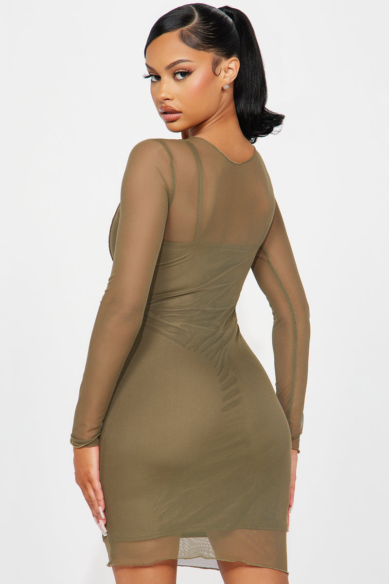 Feeling Fun Mesh Mini Dress - Green | Fashion Nova, Dresses | Fashion Nova