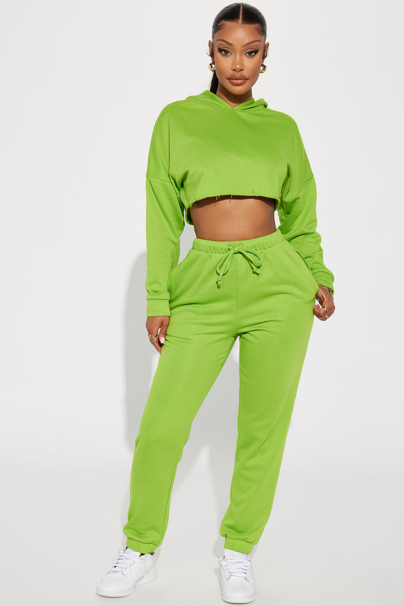 Unavailable Cropped Pull Over Hoodie - Chartreuse | Fashion Nova ...