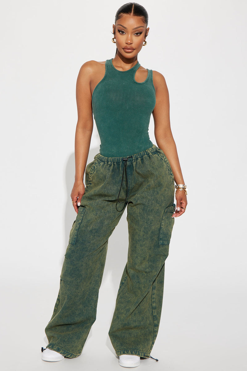 Wear It Out Mineral Wash Cargo Pant - Green | Fashion Nova, Pants ...