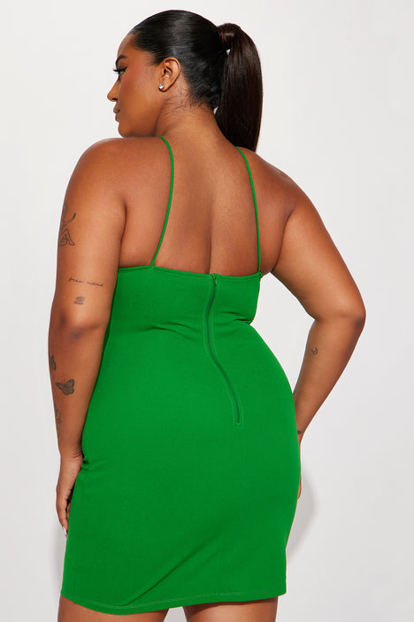 Kelly green bodycon best sale dress