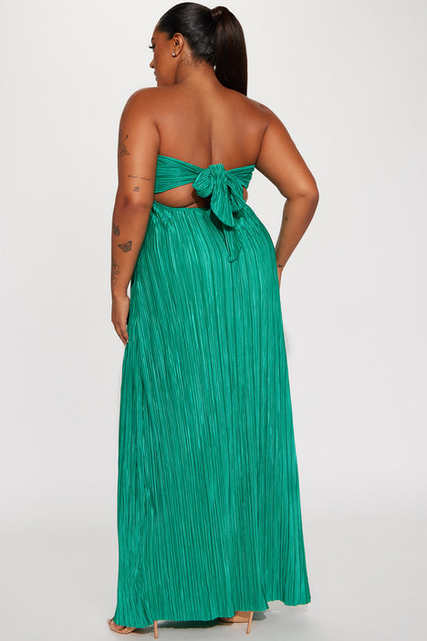 Kelly green dress plus size on sale