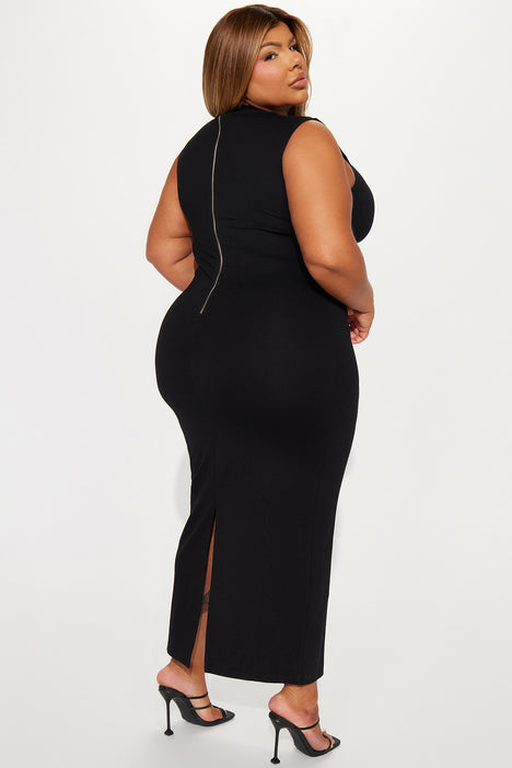 Black Tie Affair Maxi Dress Black White Fashion Nova Dresses