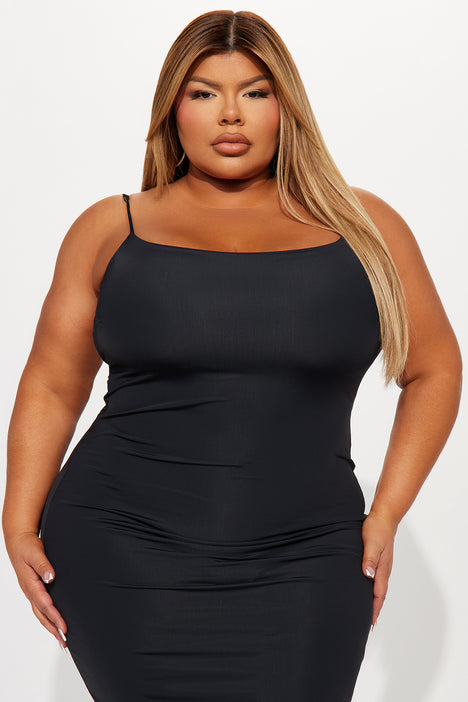 Gia Backless Sculpting Maxi Dress Black