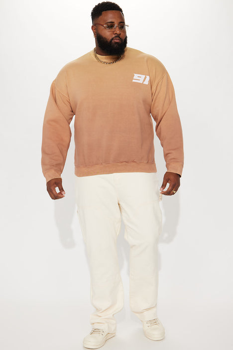 Tan shop oversized sweatshirt