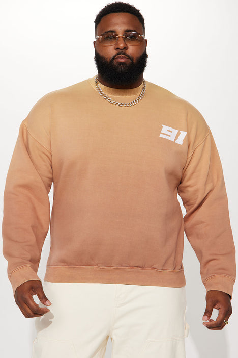 Tan shop oversized sweatshirt