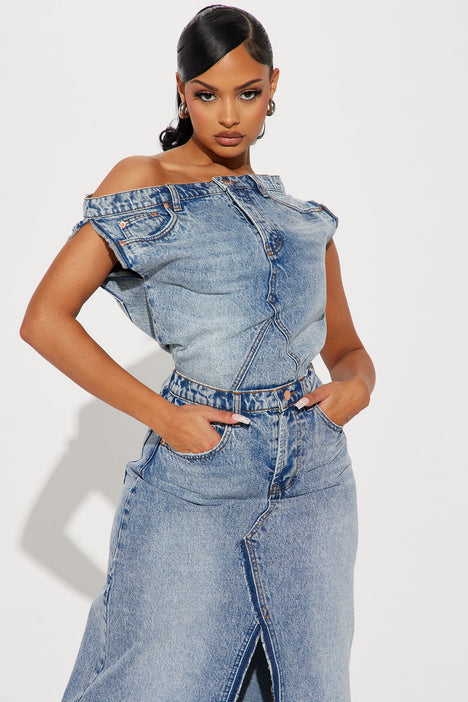 Denim Shirt Dress with Adjustable Waist | Brakeburn