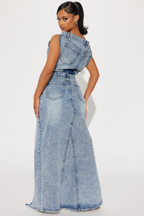 Fashion nova hotsell jean dress