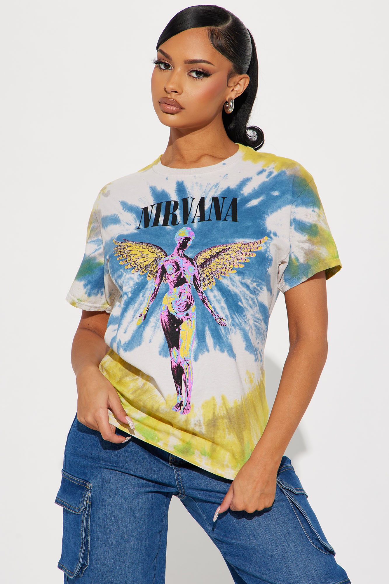 i det mindste Inde bag Nirvana Tie Dye Graphic Tee - Multi Color | Fashion Nova, Screens Tops and  Bottoms | Fashion Nova