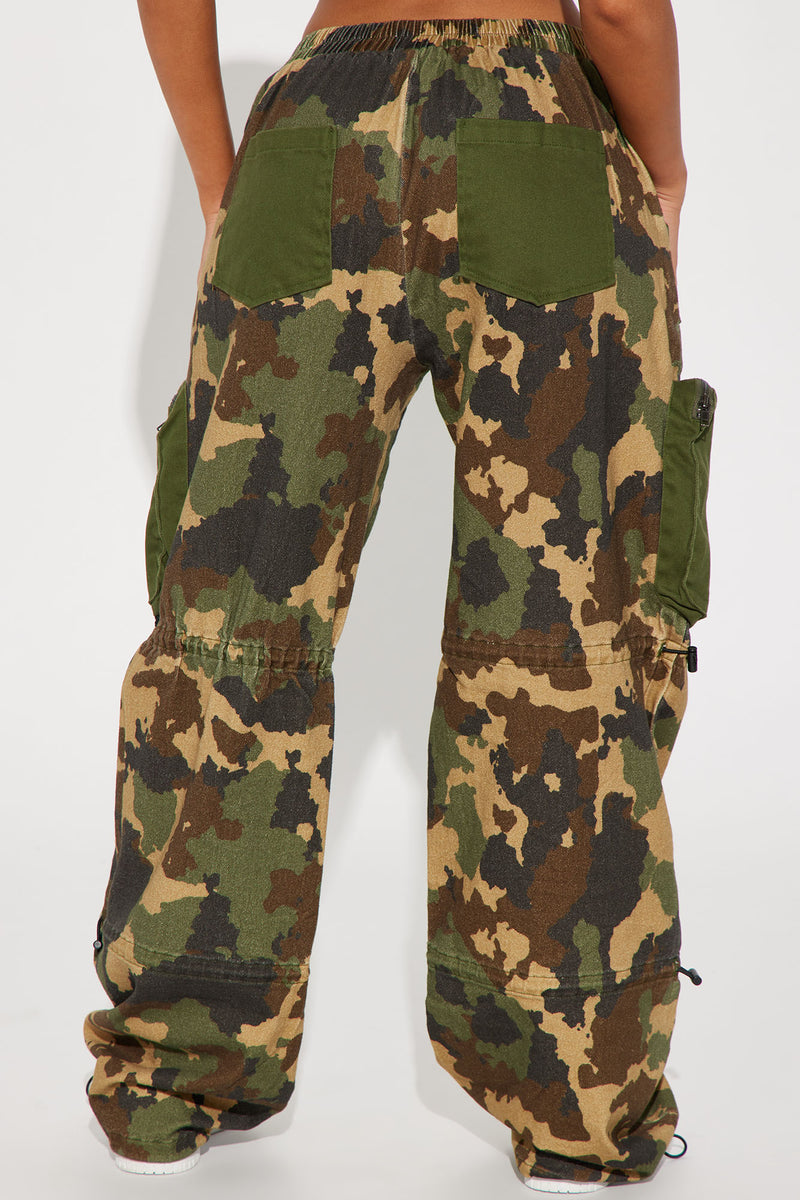 Lost In Yesterday Camo Cargo Pant - Olive/combo | Fashion Nova, Pants ...