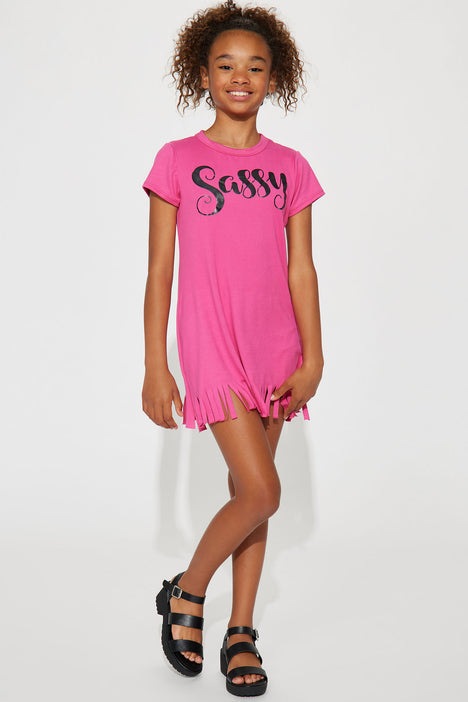 Girls online fringe dress