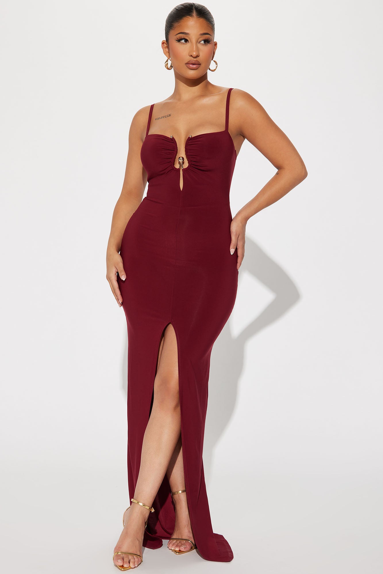 Harley Maxi Dress Burgundy