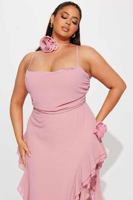 Blush pink dress fashion nova on sale