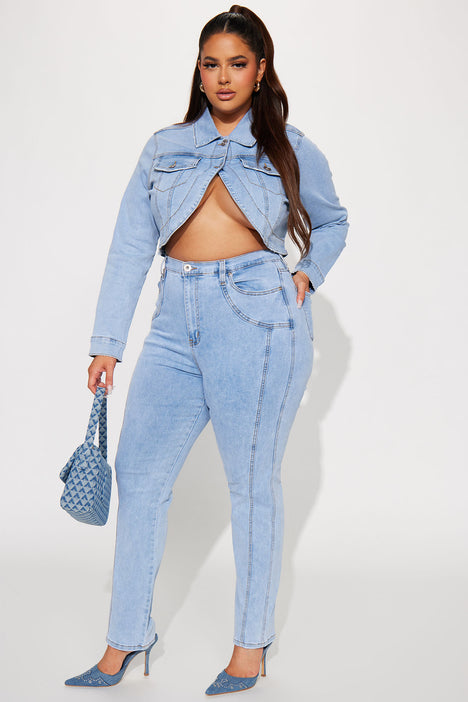 Denim bolero jacket plus on sale size
