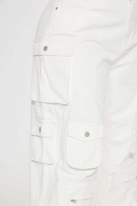 Lily High Rise Cargo Jeans White Fashion Nova Jeans Fashion