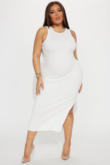 Fashion nova plus white dress on sale