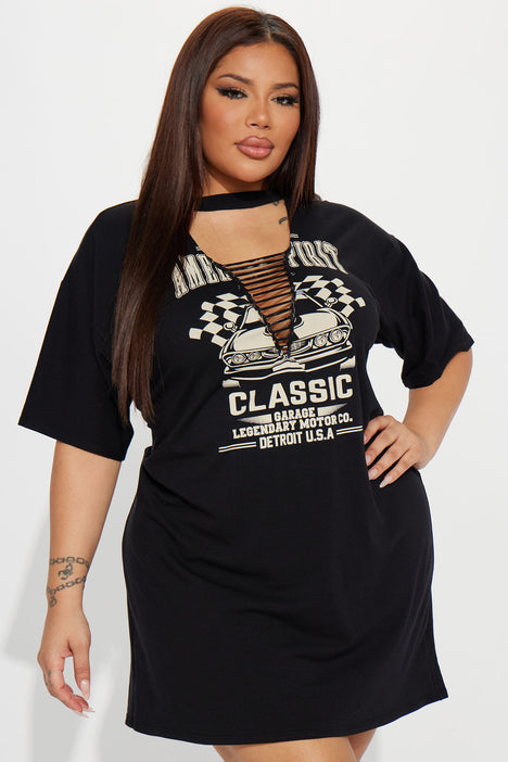 Plus size distressed cheap t shirt dress