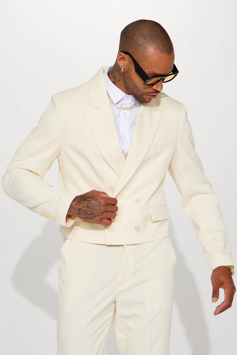 cropped single-breasted jacket