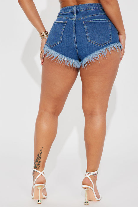 Fashion nova plus size jean shorts on sale