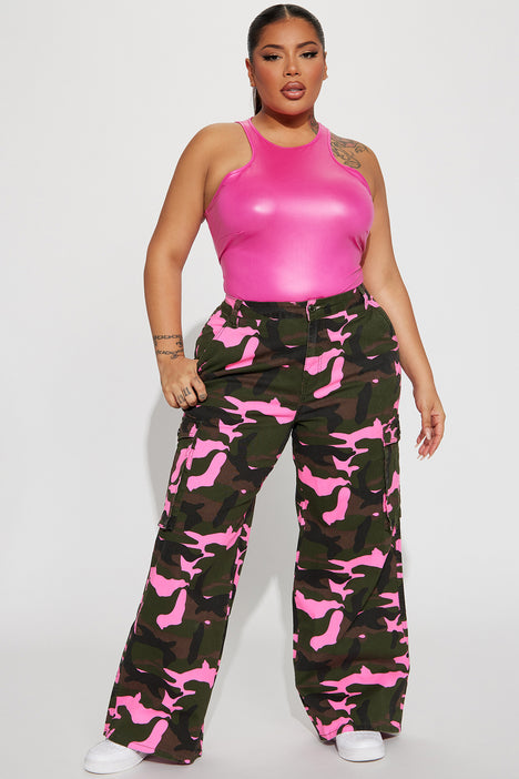 Plus size pink camo pants store