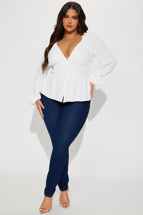White top deals size 18