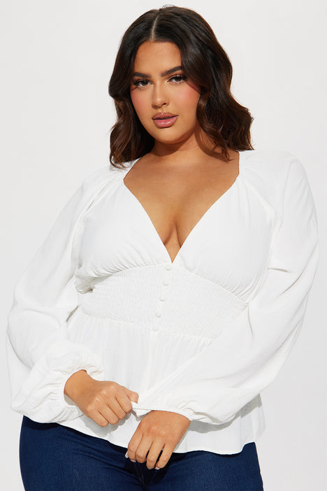 White top on sale size 18