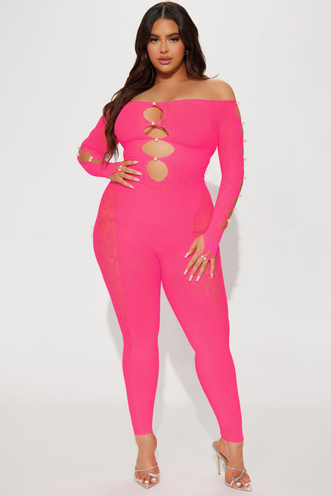 Fashion nova sales hot pink jumpsuit