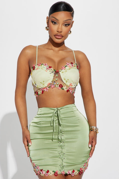 Flower skirt set clearance