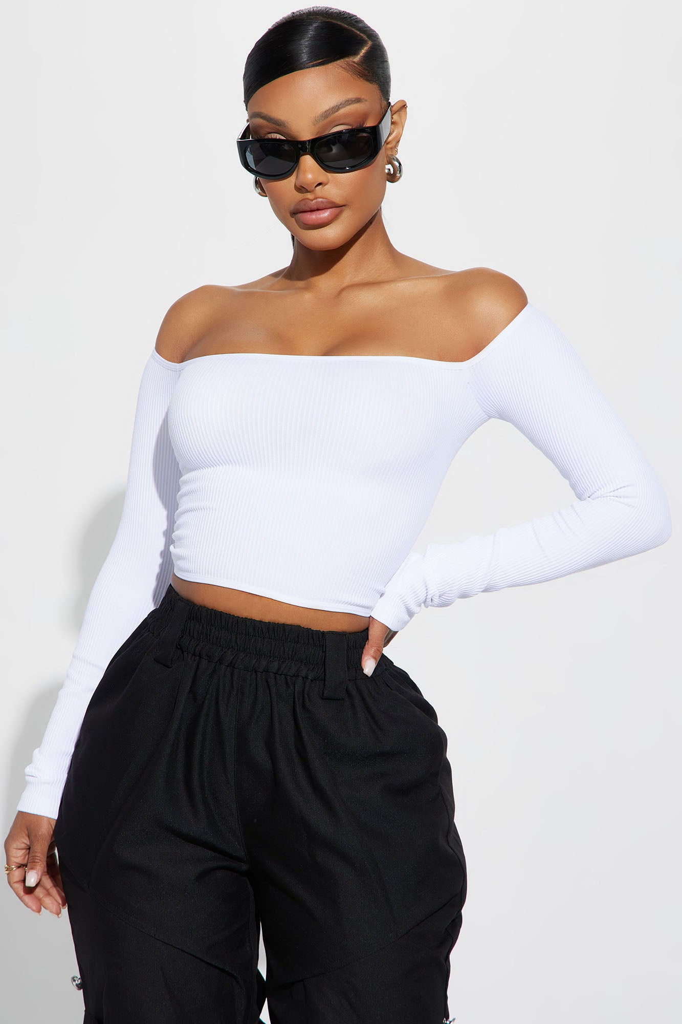 Fashion nova off shoulder top sales