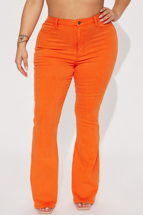 Deep In My Soul Flare Jeans Orange