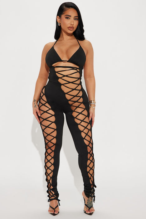 Always Bombshell Jumpsuit - Black, Fashion Nova, Jumpsuits