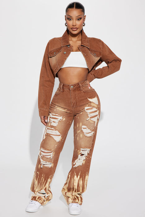 Fashion nova discount cropped jeans
