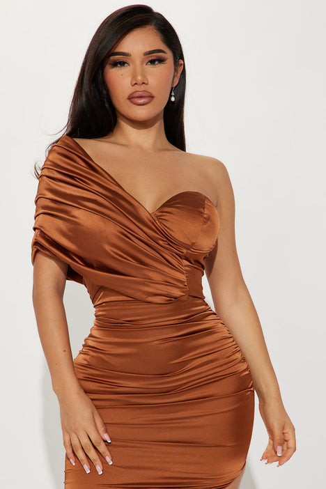 Fashion nova bronze dress top