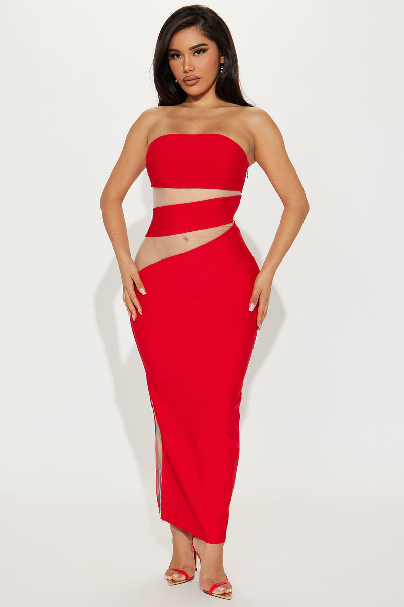 Maeve Bandage Maxi Dress - Red | Fashion Nova, Dresses | Fashion Nova